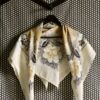 Suranne Diary Large Silk Scarf Madras Wheat