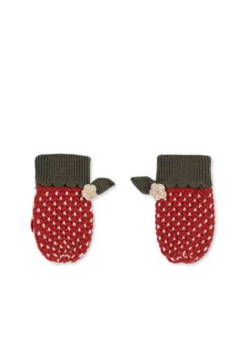 Konges Slojd Strawberry Mittens front side