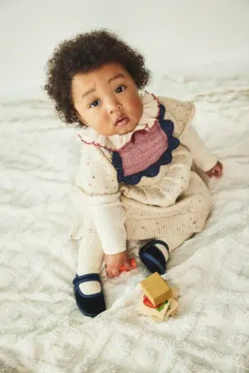 Alternative view of Misha & Puff Baby Pointelle Pattie Onesie