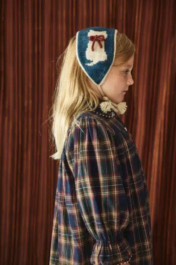 Alternative view of Misha & Puff Kitten Headwarmer Blue Smoke