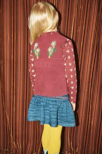 Misha & Puff Kitten Tangle Skirt Blue Smoke back