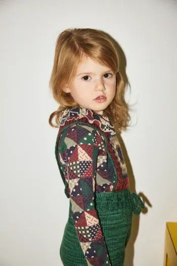 Misha & Puff Lake House Romper - Laurel Back with Monroe Blouse Ink Plaid