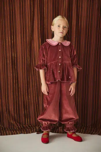 Misha & Puff Velvet Zuzu Pant Madder Root back