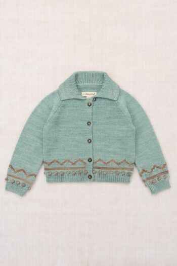 Misha & Puff Zig Zag Cardigan - Sage_01