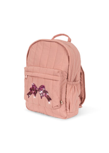 Konges Slojd Juno Quilted Sequin Backpack Rosette Side