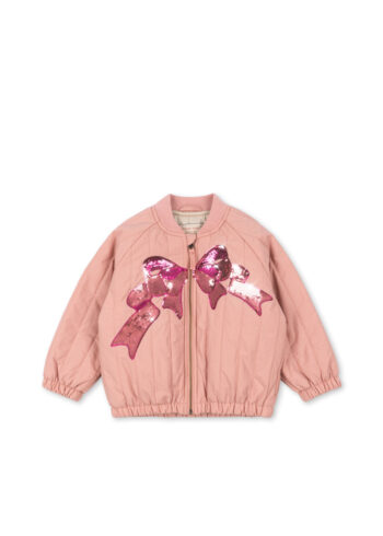 Konges Slojd Juno Sequin Bomber Jacket Rosette front