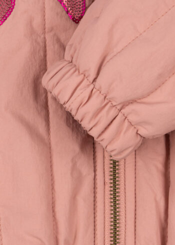 Konges Slojd Juno Sequin Bomber Jacket Rosette sleeves