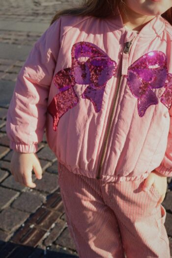 Konges Slojd Juno Sequin Bomber Jacket Rosette