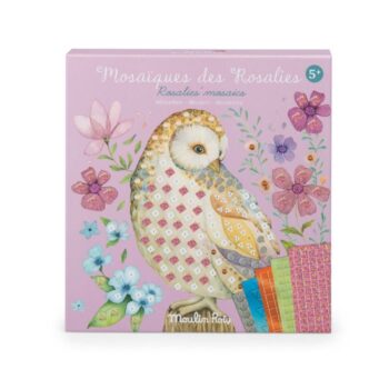 Les Rosalies Mosaic Craft Kit contents