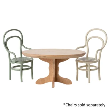 Maileg Oval Dining Table with chairs