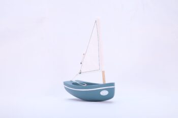 Maison Tirot Le Bachi Toy Sailing Boat Ocean Green Side