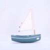 Maison Tirot Le Bachi Toy Sailing Boat Ocean Green