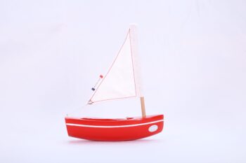 Maison Tirot Le Bachi Toy Sailing Boat Red