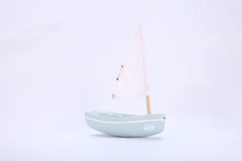 Maison Tirot Le Bachi Toy Sailing Boat Sea Green Side