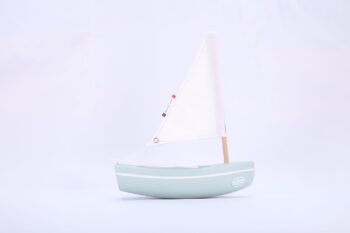 Maison Tirot Le Bachi Toy Sailing Boat Sea Green