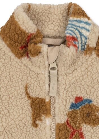 Konges Slojd Jody Teddy Jacket Cats & Dogs Close