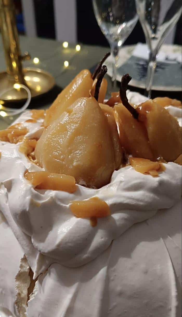 French Christmas Pavlova by Jeanne Guillard