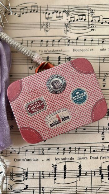 Sophie Digard Doll Lavender Mouse with Maileg suitcase