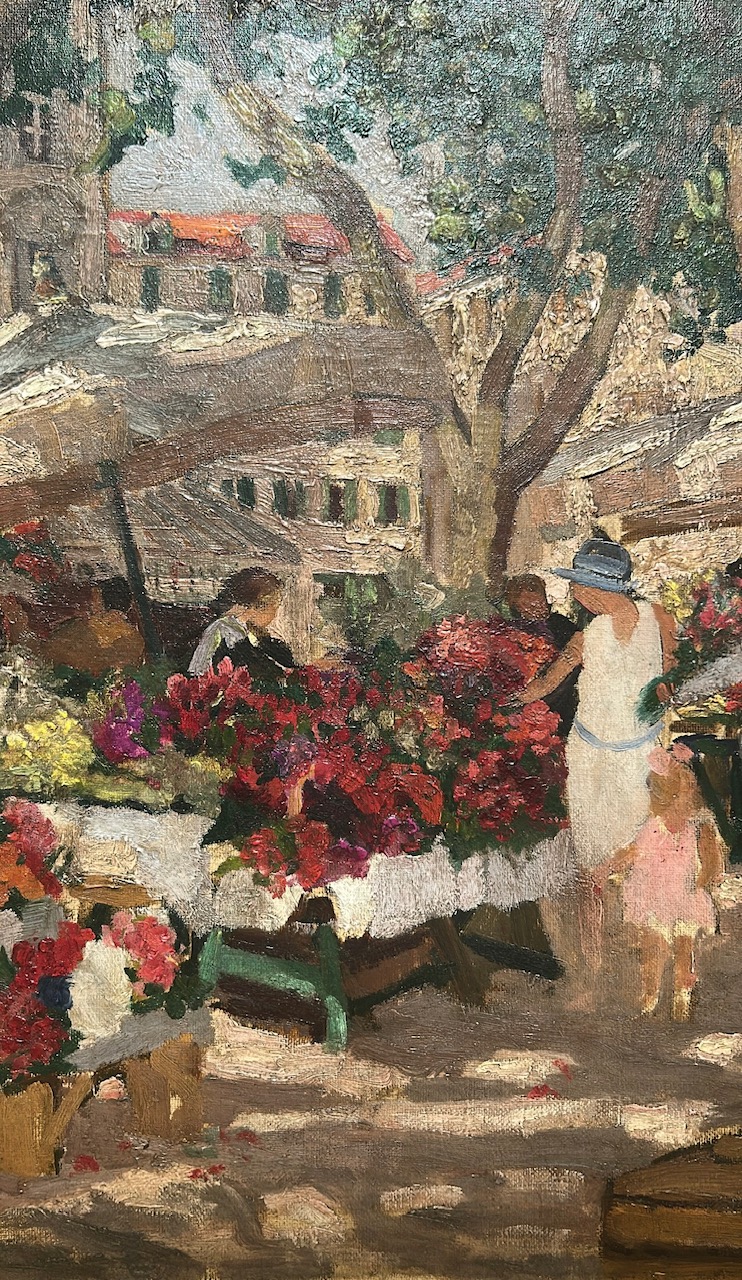 Flower Market, Nice, Ethel Carrick c1926
