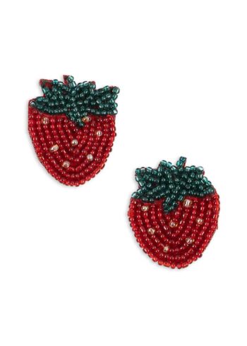 Konges Slojd 2 Pack Strawberry Beaded Hair Clips 2