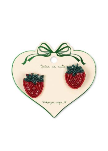 Konges Slojd 2 Pack Strawberry Beaded Hair Clips