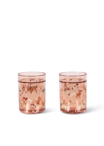 Konges Slojd 2 pack Glitter Cups Woof Letter Rose (1)