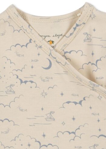 Alternative view of Konges Slojd Basic Newborn Onesie Cielo Marino