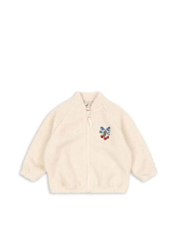Konges Slojd Jazz Teddy Jacket White Smoke (3)