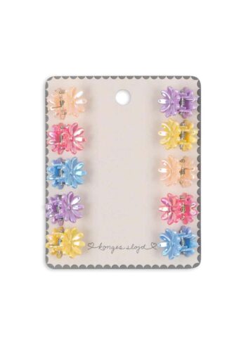 10 Pack Mini Flower Hair Claws (1)
