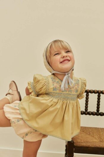 Apolina Baby Lula Embroidered Bloomer Blush