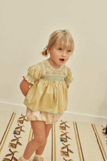Apolina Baby Lula Embroidered Bloomer Blush