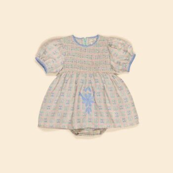 Apolina Baby Noemie Dress-Romper Rosepanel Mint