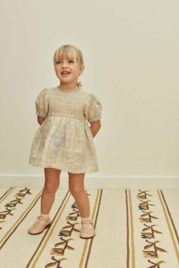 Apolina Baby Noemie Dress-Romper Rosepanel Mint
