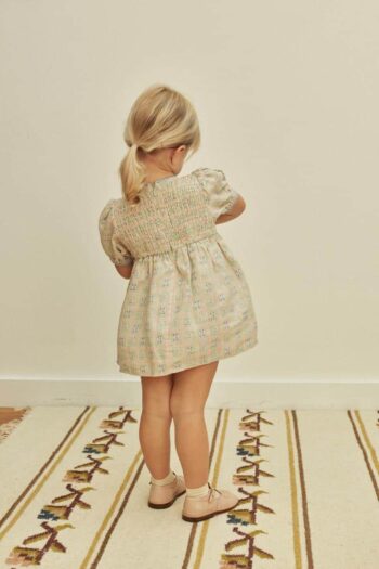Apolina Baby Noemie Dress-Romper Rosepanel Mint