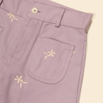 Apolina Casey 70's All Over Embroidery Jean Lilac
