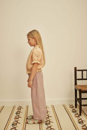 Apolina Casey 70's All Over Embroidery Jean Lilac