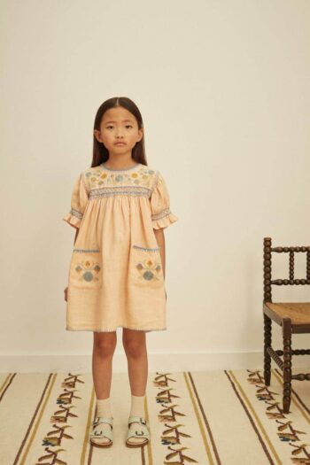 Apolina Dora Dress Satin Pink