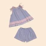 Apolina Emeline Short Set Blue Lilac/Lilac