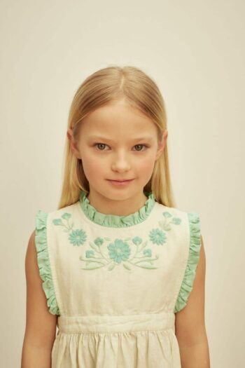 Apolina Ida Dress Mint Cream/Seaglass
