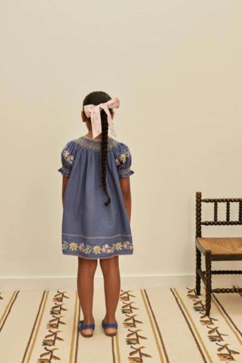 Apolina Verna Smock Dress Azul