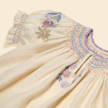 Apolina Verna Smock Dress Cream