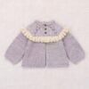 Misha & Puff Baby Ruffle Cardigan Mist