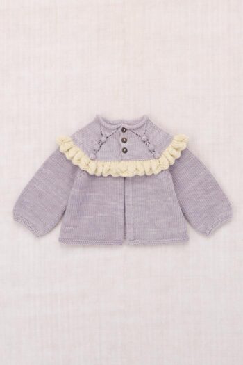 Misha & Puff Baby Ruffle Cardigan Mist