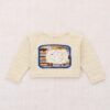 Misha & Puff Baby Sheep Boatneck Sweater Marzipan