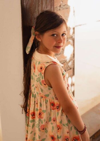 Bachaa Eglantine Long Dress Poppy