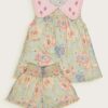 Bachaa Ice Flow Blouse & Short Set Watercolor