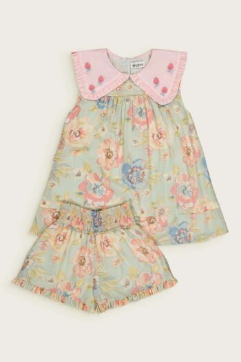 Bachaa Ice Flow Blouse & Short Set Watercolor