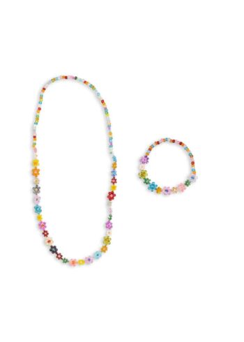 Konges Slojd Flower Field Necklace and Bracelet Set