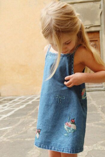 Konges Slojd Magot Sequin Strap Dress GOTS Gelato