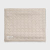 Louisiella Lacey Knit Blanket Pale Beige